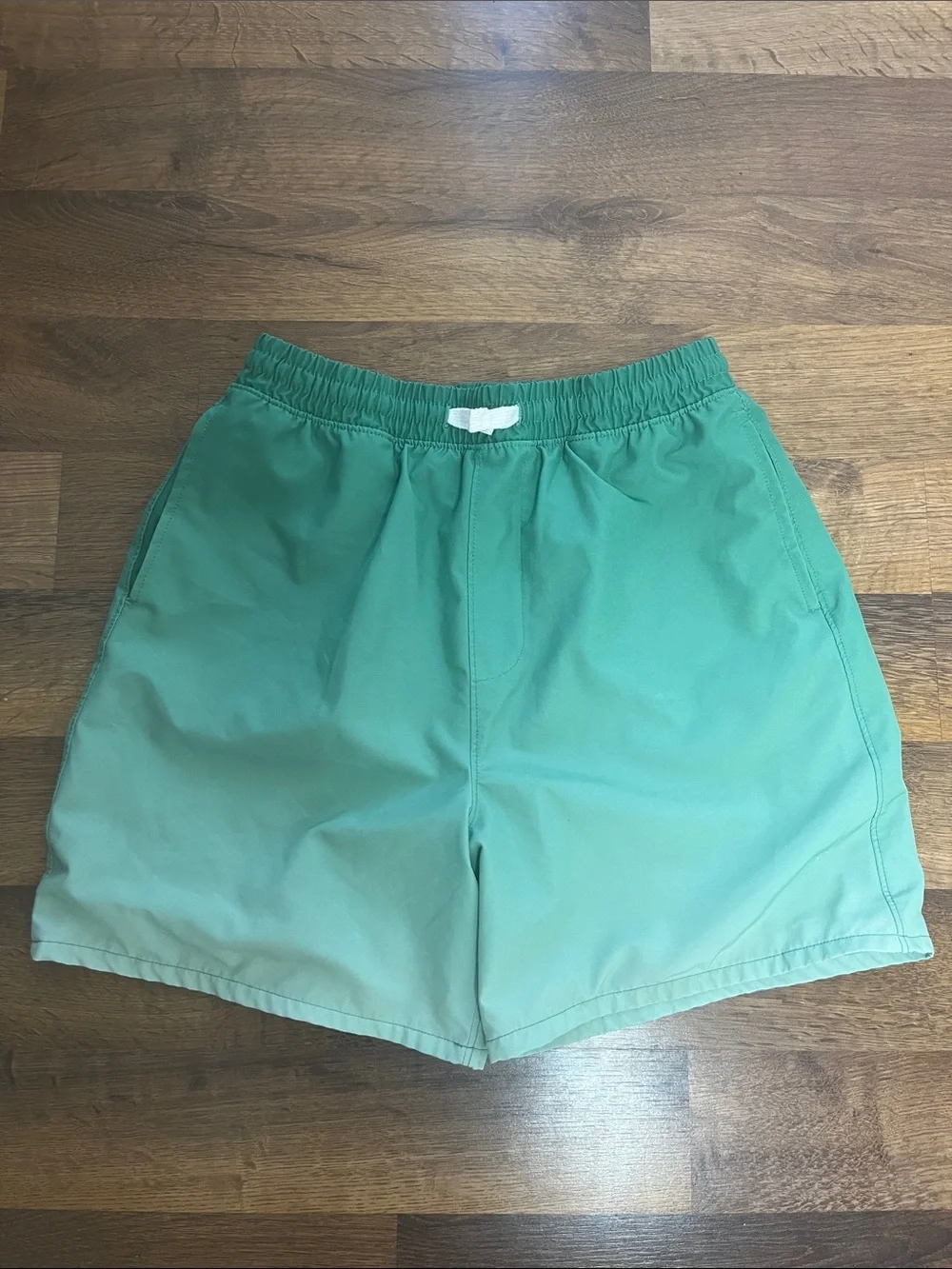 Free Assembly Green Elastic Waist Swim Shorts Size XL